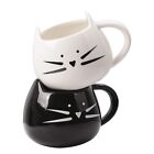 ilyever 2 Pack Funny Cute Cat Coffee Tea Milk Ceramic Mug Cup Best Gift for C...