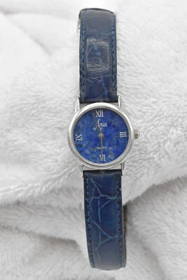 Reloj de cuarzo para mujer de plata de ley maciza esfera lapislázuli Foto 1 de 4