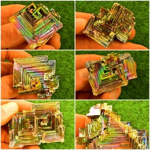 Bismuth Crystal Rainbow Mineral, Gemstone Titanium [Pick Your Own] UKBUY✔ #B1 - Picture 1 of 29