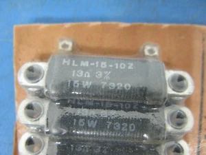 Dale HLM-15-10Z 13 Ohm 15 Watt 3 % Gehäusehalterung Drahtwiderstand (10 Stück) - Bild 1 von 4