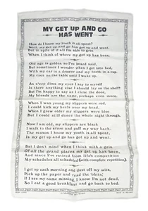 Asciugamano da tè pensionamento lino irlandese di Ulster Weavers non lavato vintage - Foto 1 di 7