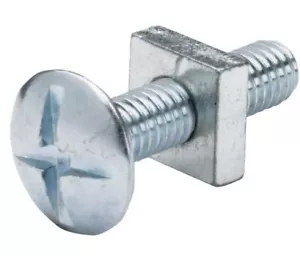M6x80 BZP Roofing Bolts & nuts (Pack of 300) - Picture 1 of 1