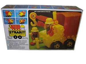 Strap It Construction Set Build Van Cement Mixer Tow Truck Emergency Truck 1977 - Picture 1 of 3
