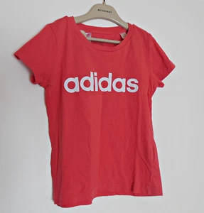 T-Shirt maglietta Adidas Bambino Bambina 9 10 anni maniche corte rosso rosa - Foto 1 di 4
