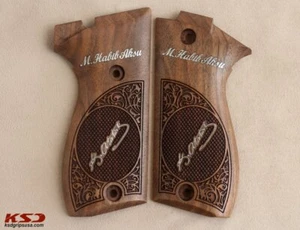 KSD Brand Şahin 8 Compatible Walnut Grips Framed - Picture 1 of 1