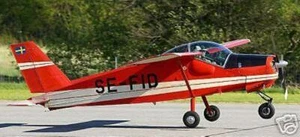 MFI-9-B Saab Entrenador Avión Escritorio Madera Modelo Grande Nuevo - Imagen 1 de 1