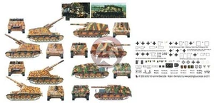Peddinghaus 1/72 Sd.Kfz.165 Hummel German SPG WWII Markings (5 Fahrzeuge) 2355 - Bild 1 von 1