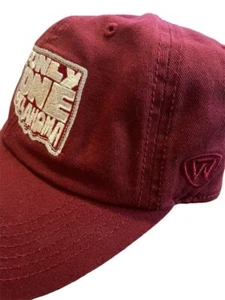 NWOT Oklahoma Sooners Adjustable Hat "There's only one Oklahoma" State Map - Picture 1 of 5
