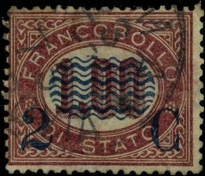 Italia 1878 francobolli definitivi USATI Sas 33 CV $6,60 180420071 - Foto 1 di 1