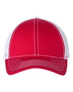 Mega Cap Heavy Cotton Twill Front Trucker with Custom Embroidery - Picture 1 of 13