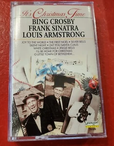*Cassette Audio Bing Crosby, Frank Sinatra, Louis Armstrong It's Christmas Time - Imagen 1 de 3