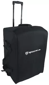 Rockville Rolling Travel Bag w/Wheels Fits DAS VANTEC-20A-W Speaker - Picture 1 of 12