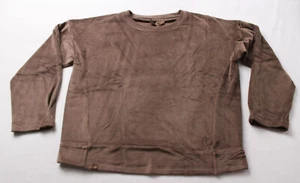 Barefoot Dreams Women's LuxeChic Tucked Pullover Sweatshirt CD4 Java Medium NWT - Picture 1 of 5