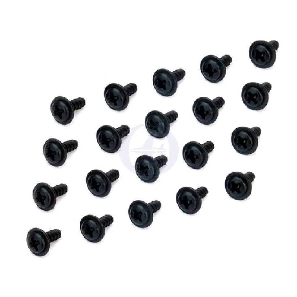 Pd7942 Thunder Tiger Screw 3x8 Metric, Ph, Panhead with Washer, Black Tr - Image 1 of 1