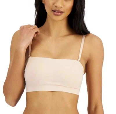 Jenni Intimates Women's No-Show Bandeau Bralette, Chai Light Beige, Medium - Image 1 of 2