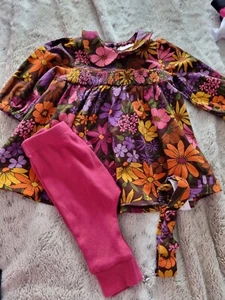 Baby Girls NEXT Flower Top And Leggings - Picture 1 of 6