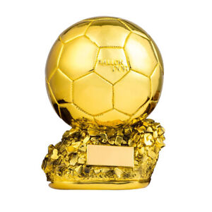 Hot 1:1 Replica Ballon d‘or Soccer Trophy Football Fans Resin Ornament Souvenir