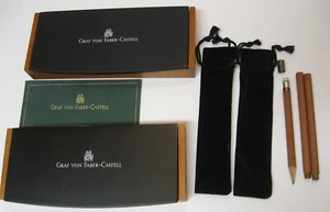 Graf von Faber-Castell 2 Boxen, 2 Tüten, 3 Bleistifte, Prospekt - ehemaliger Geschäftsführer Barclay's - Bild 1 von 24