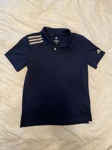 adidas Women’s Golf Shirt Top Navy Blue M Junior - Picture 1 of 12