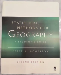 Statistical Methods for Geography: A Student's Guide by Peter Rogerson - 2nd Ed. - Bild 1 von 4