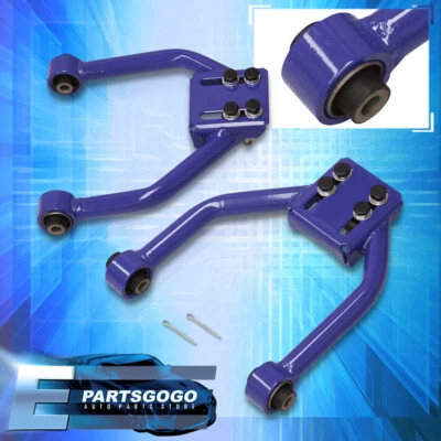 For 01-05 Lexus IS300 Altezza XE10 Front Adjustable Camber Kit Control Arms Blue Foto 1 de 3