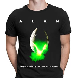 Alan In Space Nobody Can Hear You Horror Retro Mens T-Shirts Tee Top #D - Picture 1 of 3