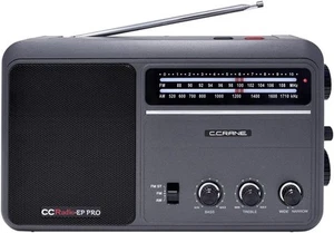 C. Crane CCRadio - EP PRO AM FM Battery Operated Portable Analog Radio black - Picture 1 of 2