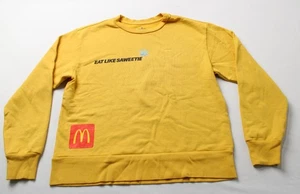 Icy Saweetie x McDonald's Unisex Eat Like Saweetie Sweatshirt WR4 Yellow Small - Picture 1 of 4
