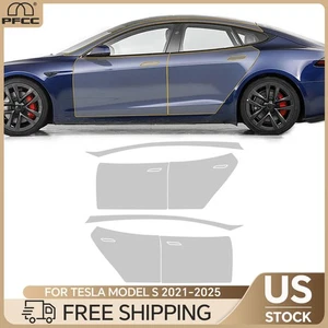2021-2025 Tesla Model S Doors PreCut PPF Gloss TPU Paint Protection Film - Picture 1 of 19