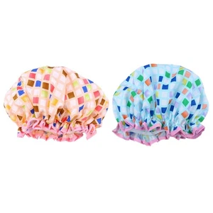 2pcs Waterproof Shower Beautiful Thicken Double-Deck Eva Shower for Girl Woman - Picture 1 of 11