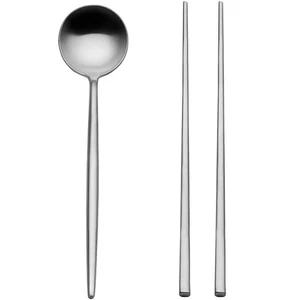 Studio Nova Premium 18/10 Stainless Steel Chopsticks & Spoon Set - Picture 1 of 5