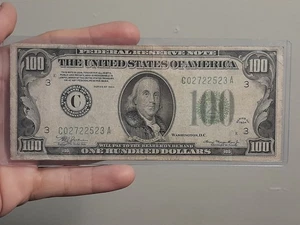 1934 $100 Philadelphia Federal Reserve Note - Picture 1 of 6