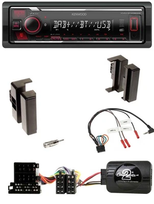 Kenwood Lenkrad Bluetooth USB DAB Autoradio für Audi A4 B5 bis 99 A6 C4 bis 97 A - Bild 1 von 4