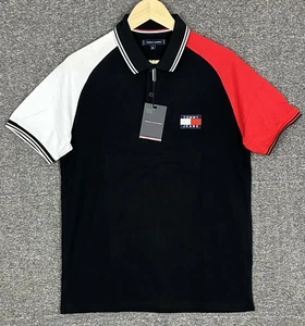 Tommy Hilfiger Hombre Polo Mediano Rojo Logo Algodón Orgánico Manga Corta - Imagen 1 de 10