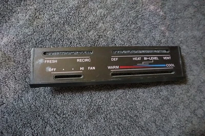 1978 - 1981 Toyota Celica GT Climate Control Cover Panel - Image 1 of 2