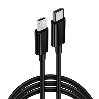 TypeC to Micro USB Cable Fast Charging Data Transfer to MicroUSB Data Line - Image 1 of 4