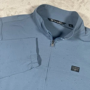 Travis Mathew Full Zip Fisticuffs Lightweight Golf Jacket Mens Size M Blue - Picture 1 of 8