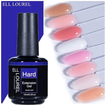 ELL LOUREL Gel Unghie Costruttore Bianco Latte per Estensione in Bottiglia 15ML Rosa Nudo - Immagine 1 di 4