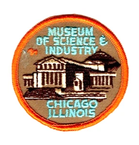 Museo de Ciencia e Industria, Chicago Illionois, parche antiguo vintage - Imagen 1 de 1