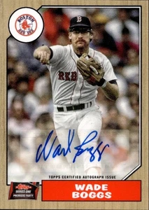 2022 Wade Boggs Topps AUTO 1987 SERIES ONE PREMIERE PARTY Autograph 3/10 Red Sox - Picture 1 of 2