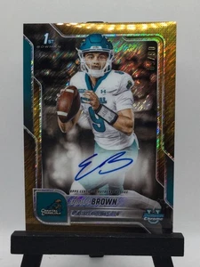 2025 Bowman Chrome U. Emmett Brown #BCA-EB Auto Gold Shimmer Refractor /50 CCU - Bild 1 von 3