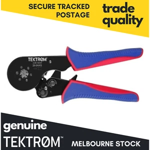 TEKTROM TSC8166 Self Adjusting Ferrule Bootlace Crimper 0.25-16mm2 - Picture 1 of 3