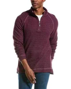 Tommy Bahama Reversible Flip Breaker Half Zip LS Pullover Sugar Plum Size Large - Picture 1 of 2