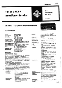 Manual de servicio para Telefunken Opus 2550 - Imagen 1 de 1