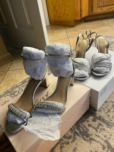 Badgley Mischka Belle Silver Shoe - Bild 1 von 8