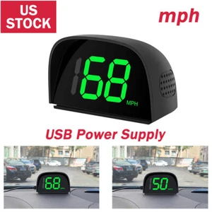 USA STOCK HUD GPS Digital Head Up Display MPH Speedometer Odometer Car Universal - Picture 1 of 8