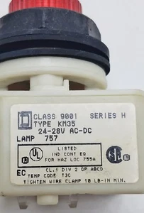  Square D RED Pilot Light Indicator Light 9001  NEW   KM35 #8777 - Picture 1 of 7