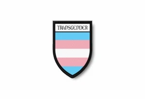 AUFNÄHER AUFNÄHER EMBLEM AUFBÜGELN AUF KLEBER DRUCK FLAGGE Weltwappen Transgender Pride - Bild 1 von 1