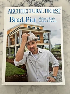 ARCHITECTURAL DIGEST 2009 Full Year 12 Issue Lot Michael Jackson Brad Pitt Homes - Imagen 1 de 7