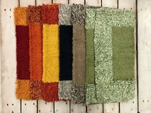 TAPPETO 100% COTONE BAGNO CUCINA CAMERA cm 50x80 arredo tessile casa 6 colori - Imagen 1 de 13